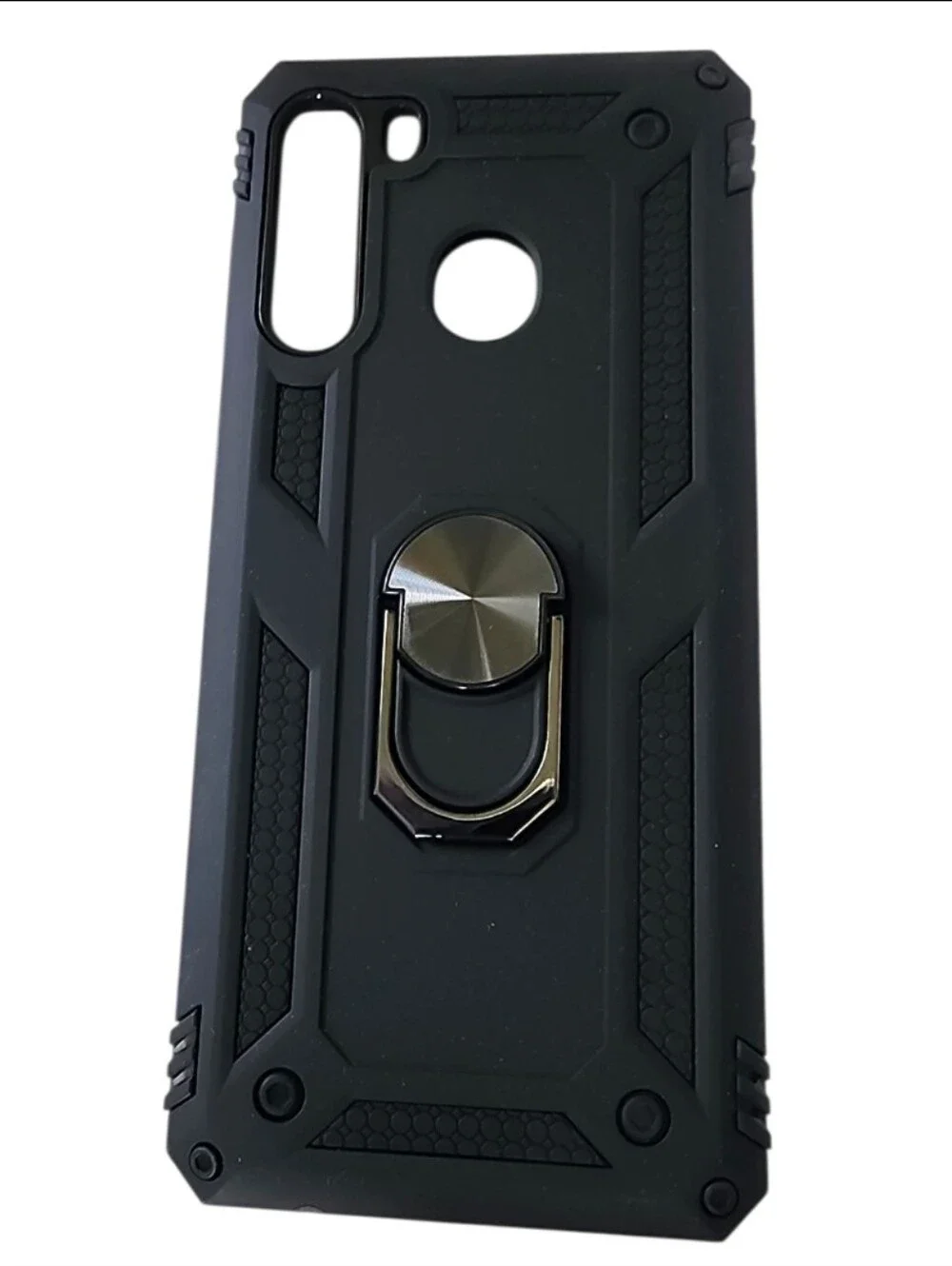 Black Rugged Phone Case w/ 2 Screen Protectors - Samsung Galaxy A21